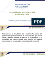 1. PROGRAMA DE MATERIALES