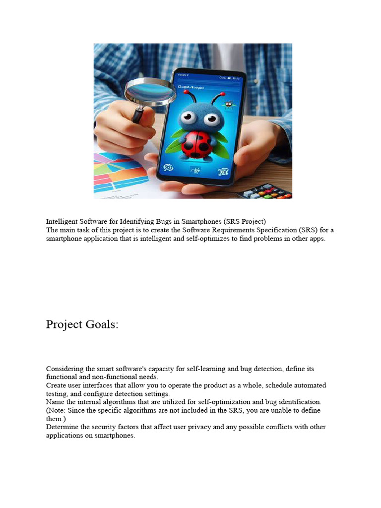 Intelligent Bug Detection for Smartphones | PDF | Software Testing ...