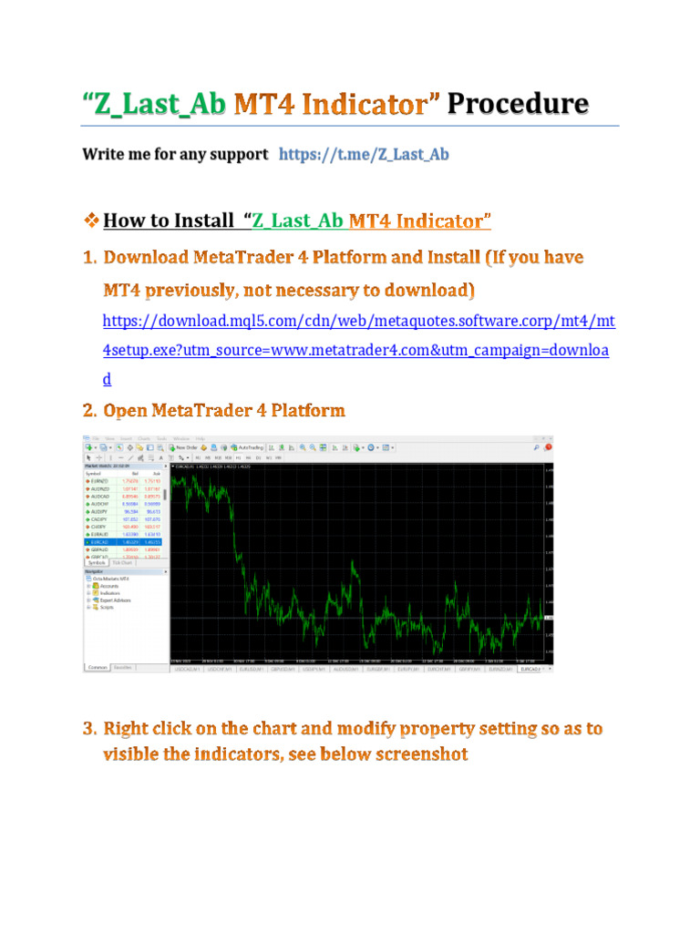 Z_Last_Ab MT4 Indicator Installation Guide | PDF
