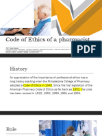 Code of Ethics For Pharmacists - First Lecture-1