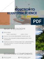 (PDF Lecture) Introduction To Ecosystem Science