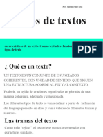 Tipos de Textos