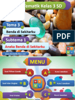 PPT - Soal Tematik Kelas 3 SD Tema 3 Subtema 1 Aneka Benda di Sekitarku - www.bimbelbrilian.com