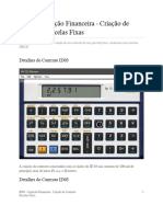 ID03 - Captação Financeira - Criação de Contrato Parcelas Fixas