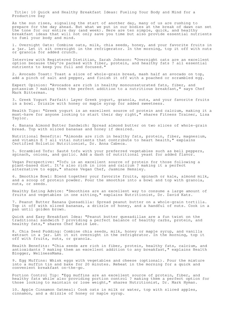 10-quick-and-healthy-breakfast-ideas-to-start-your-day-right-pdf