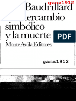 BAUDRILLARD, JEAN - El Intercambio Simbólico y La Muerte (OCR) [Por Ganz1912]