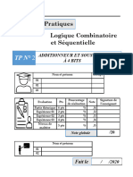 Suite TP 2 Additionneur Et Soustracteur