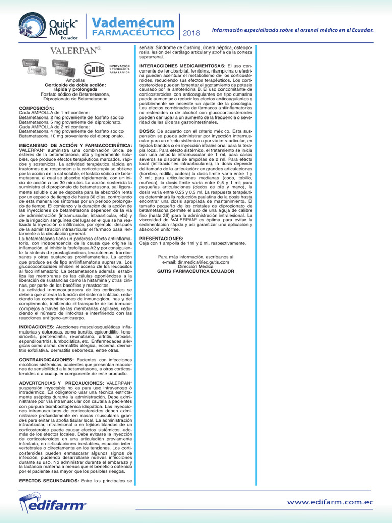 Gutis VALERPAN 1iczpv4k | PDF | Corticosteroides | Especialidades Medicas