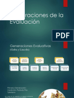 Generaciones de La Evaluación