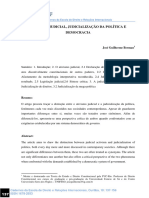 Berman, J. G. - Ativismo Judicial, Judicialização Da Política e Democracia