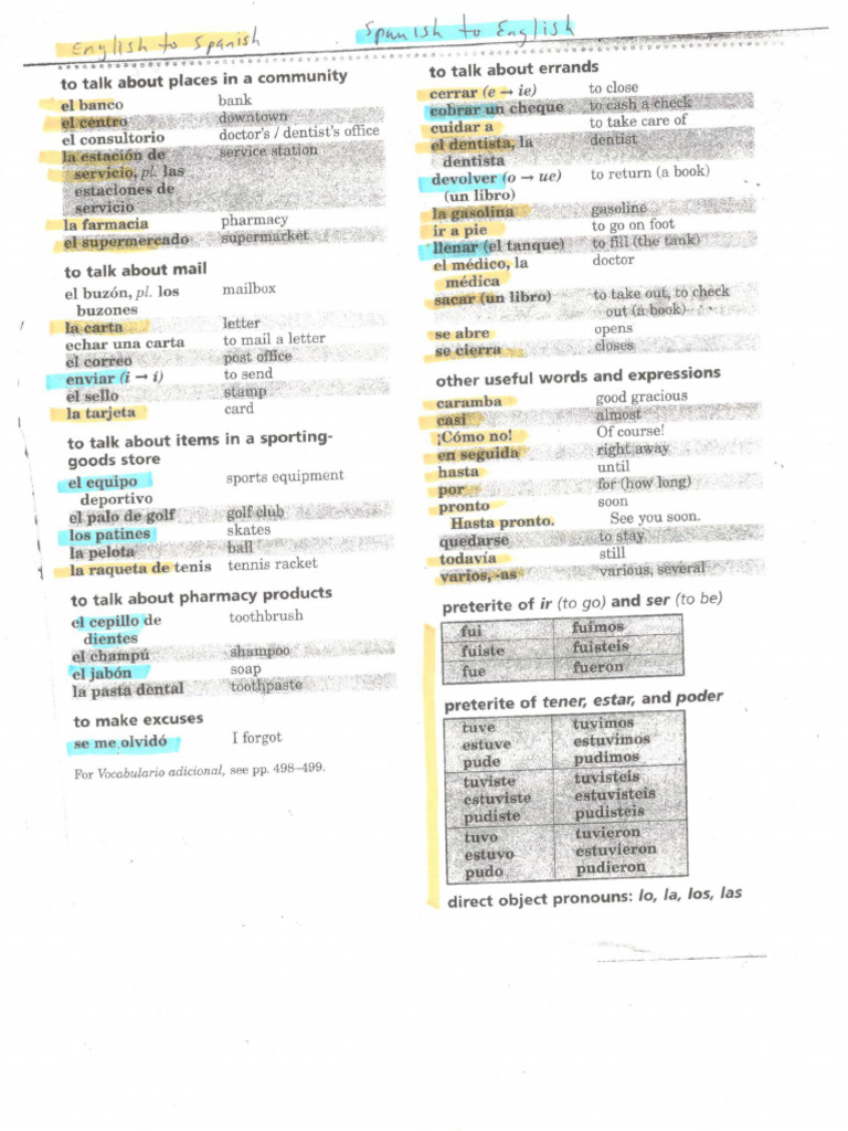 3A+Vocabulary | PDF