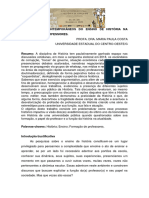 Os Desafios Contemporâneos Do Ensino de História Na Formação de Professores.