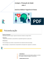 Psicologia e Promoção Da Saúde Aula 4 Prof. Francisca Edinete Nogueira de Sousa