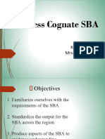 Business Cognate SBA 1