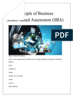 Sample SBA For Business Cognate
