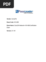 Vendor: Comptia Exam Code: N10-008 Exam Name: Comptia Network+ N10-008 Certification