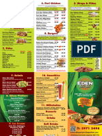 Eden Peri Peri (Dagenham) Take Away Menu Proof