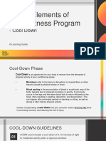 Unit II - Cool Down-Elements of Good Fitness Program