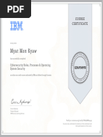 Certificate For Cybersecurity Roles, Processes & Operating System and Security