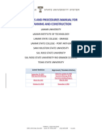 Policies and Procedures Manual Planning and Construction