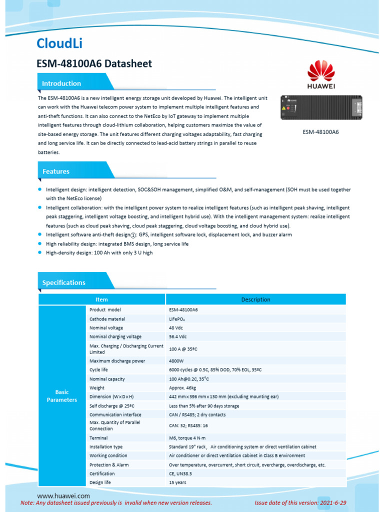 ESM-48100A6 Datasheet 01 | Download Free PDF | Electrical Engineering ...