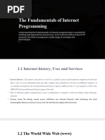 Chapter 1 The Fundamentals of Internet Programming