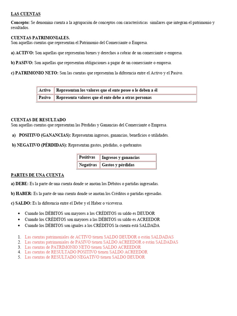 Las Cuentas Contables - Plan y Manual de Cuentas | PDF | Bancos ...