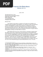 House GOP Letter To Special Counsel David Weiss