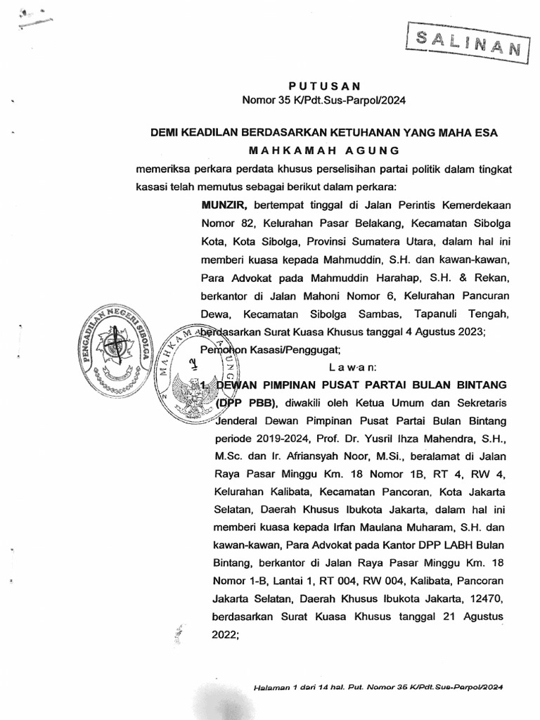 DPC PBB Sibolga Dukung Kapolda Sumut Tindak Kejahatan