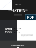 Matrix Presentation (Image Not Include)