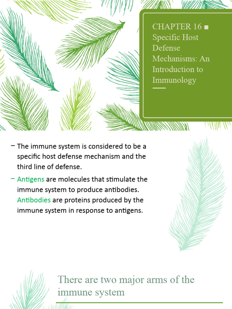 Specific Host Defense Mechanisms | PDF | Immune System | Adaptive ...