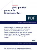 Slide - Políticas Diversas de Financiamentos