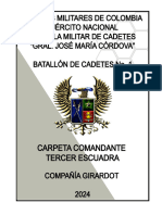 Carpeta Comandante Segunda Escuadra 2 Peloton Cp. Girardot