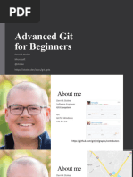 Advanced Git For Beginners: Derrick Stolee Microsoft @stolee