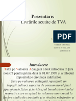 Livrarile Scutite de TVA Tiron Valentina