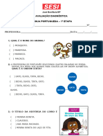 Avaliação Diagnóstica - LP Inicial