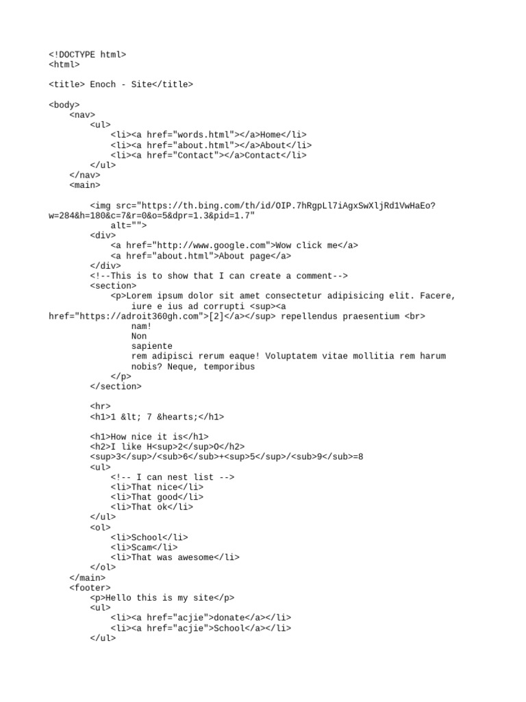  doctype html pdf