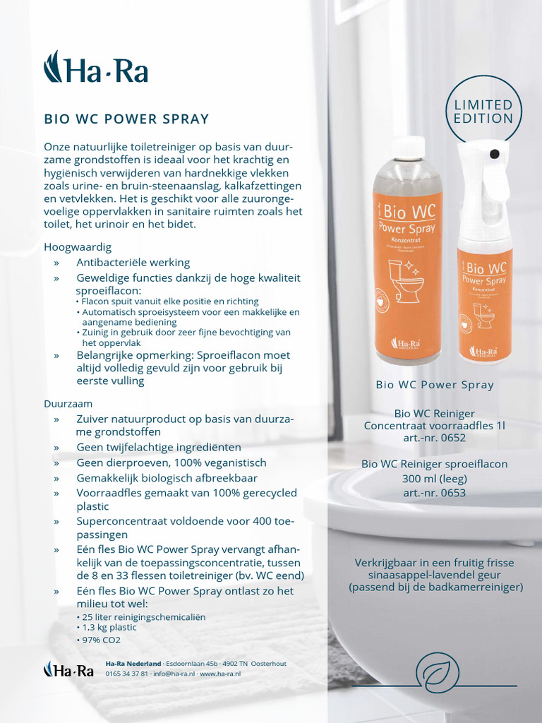 Productsheet Bio Wc Power Spray | PDF