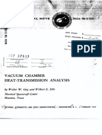 Vacuum Chamber Heat Transmission Analysis