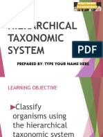 g8 Science q4 Week 4 Hierarchical Taxonomic System