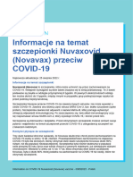 Informacje Na Temat Szczepionki Nuvaxovid Novavax Przeciw Covid 19