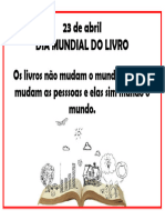 Cartaz dia do livro