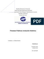 Finanzas Publicas Evolución Histórica