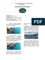 Especialidad en Natación I