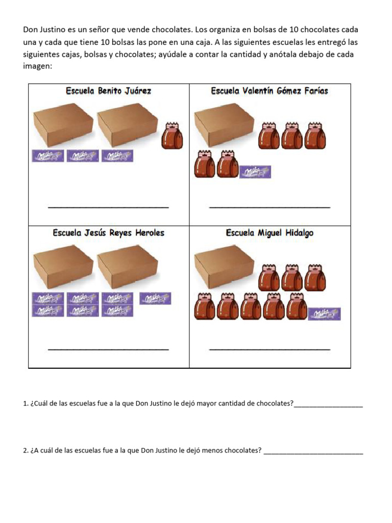 Chocolates y Problemas Matemáticos | PDF | Operaciones militares ...