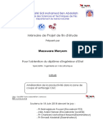 Amélioration de La Productivité Dans La Zone de Coupe Et Sertissage C&C - Meryem MAZOUARA