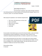 Elterninfobrief Lektüre Löcher 7c-1