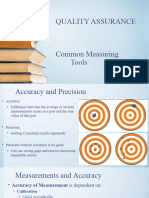 Week 2 - Common Measuring Tools & Measurements
