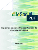 Implantação Pelos Órgãos Públicos Do Esocial e EFD-REINF