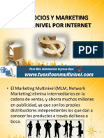 Negocios y Marketing Multinivel Por Internet